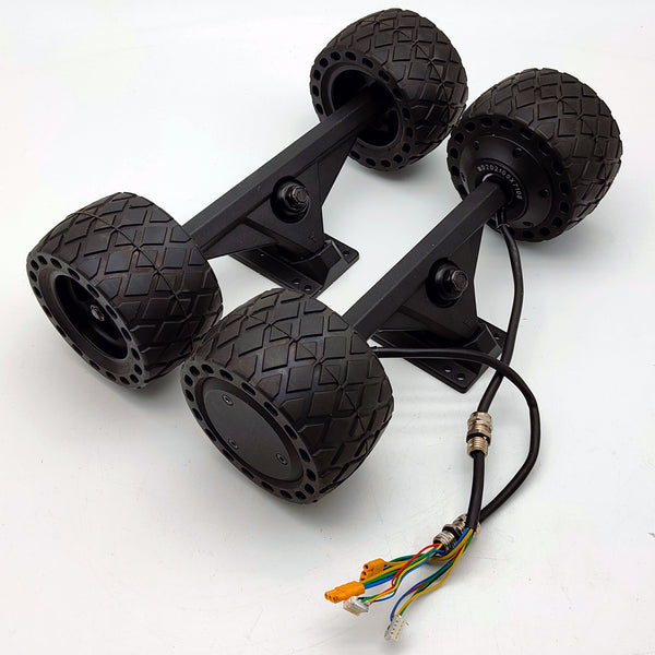 Dual motor set with 110 mm honeycomb rubber wheels