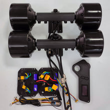 Load image into Gallery viewer, Revolutionize Your Ride: Puaida 36V 4WD Hub Motor Remote ESC Kit for DIY Electric Skateboard - Unleash the power of four-wheel drive with this comprehensive kit. Featuring advanced hub motors, a responsive ESC, and a user-friendly remote, elevate your DIY electric skateboard project for a thrilling and customizable skating experience.