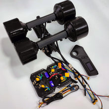 Load image into Gallery viewer, Revolutionize Your Ride: Puaida 36V 4WD Hub Motor Remote ESC Kit for DIY Electric Skateboard - Unleash the power of four-wheel drive with this comprehensive kit. Featuring advanced hub motors, a responsive ESC, and a user-friendly remote, elevate your DIY electric skateboard project for a thrilling and customizable skating experience.