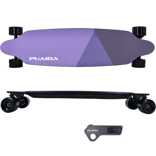 puaida electric skateboard P6S -Innovative design for an exhilarating ride. single hub motor, sleek deck, and wireless remote for a cutting-edge skating experience.