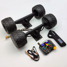 Load image into Gallery viewer, Upgrade Your Skateboard: Puaida 36V Dual Hub Motor Remote ESC Kit with Rubber Wheels - Experience superior performance with this advanced kit featuring dual hub motors, a responsive ESC, and durable rubber wheels. Elevate your ride with precise control and enhanced traction.
