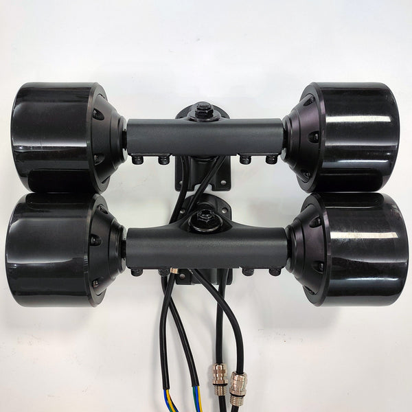 An entry-level 4WD electric skateboard with simple assembly