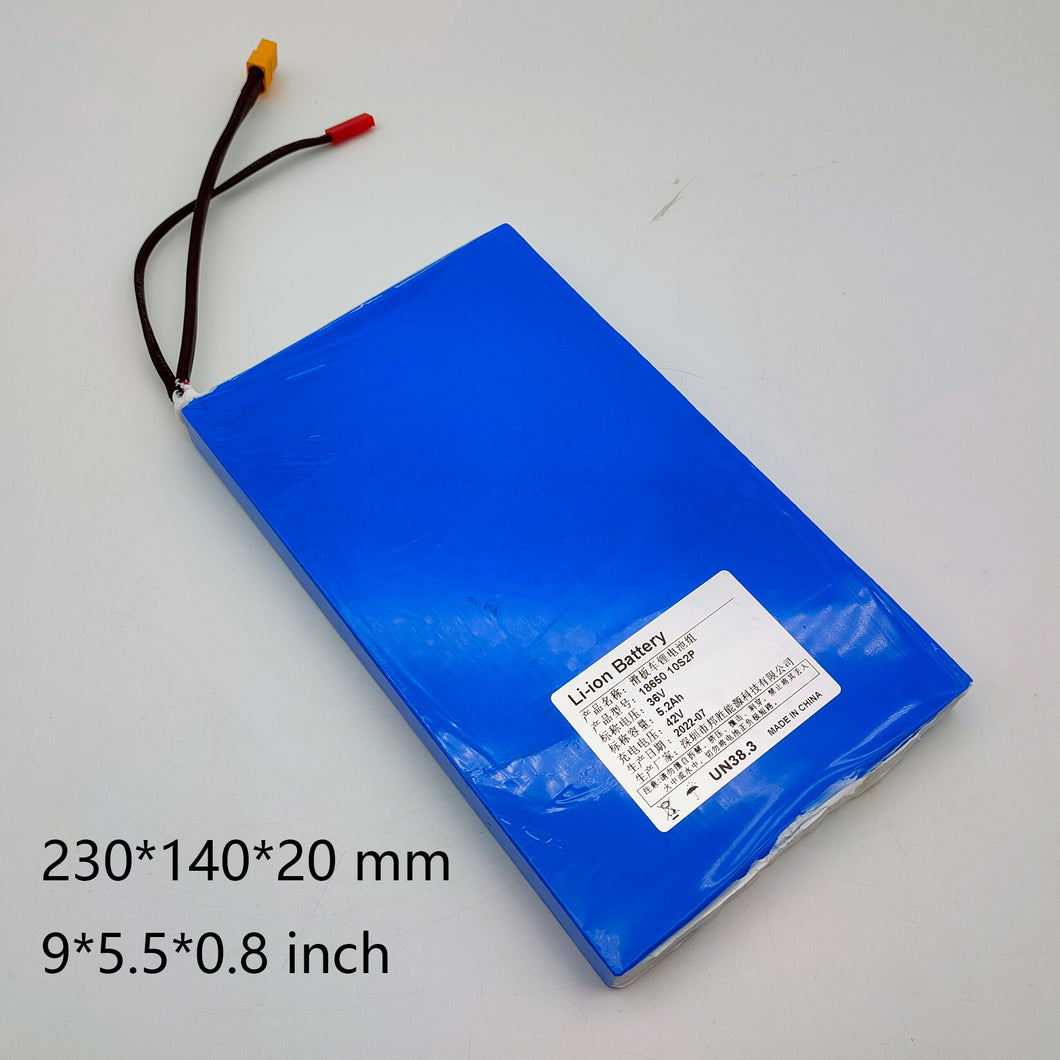 Premium 36V 10S Lithium-ion Battery Pack for Electric Skateboard - Powerful and reliable energy source, designed for optimal performance and extended riding range. Everything is plug and play, no soldering is required,These batteries are lithium-ion batteries made from Chinese/LG/Samsung cells with a modular BMS (Battery Management System) that protects the battery pack and keeps it running safely when operating and charging.