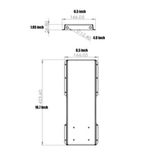 Load image into Gallery viewer, size for the enclosure ,Battery Metal Enclosure and ESC Case for DIY Electric Skateboard - Durable metal housing designed to protect your skateboard&#39;s battery and electronic speed controller (ESC). This sleek and sturdy enclosure ensures safety and longevity, making it an ideal choice for DIY enthusiasts crafting their own electric skateboards. Elevate your ride with this high-quality battery and ESC case combo.
