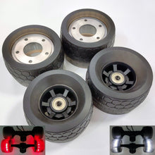 Load image into Gallery viewer, 105 mm AT Glow Wheels and Sleeves for P6D / P6S / dual hub motor set
