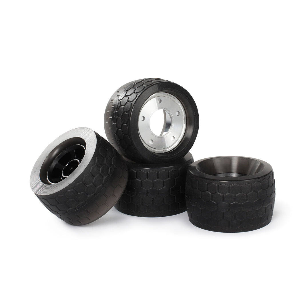 105 mm AT (Glow) Wheels and Sleeves for P6S / P6D / dual / 4wd hub motor set